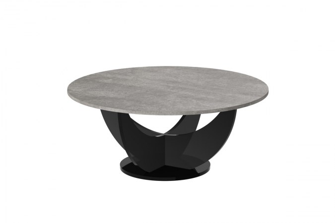 CAPRI 100 round coffee table (high gloss/different colours)